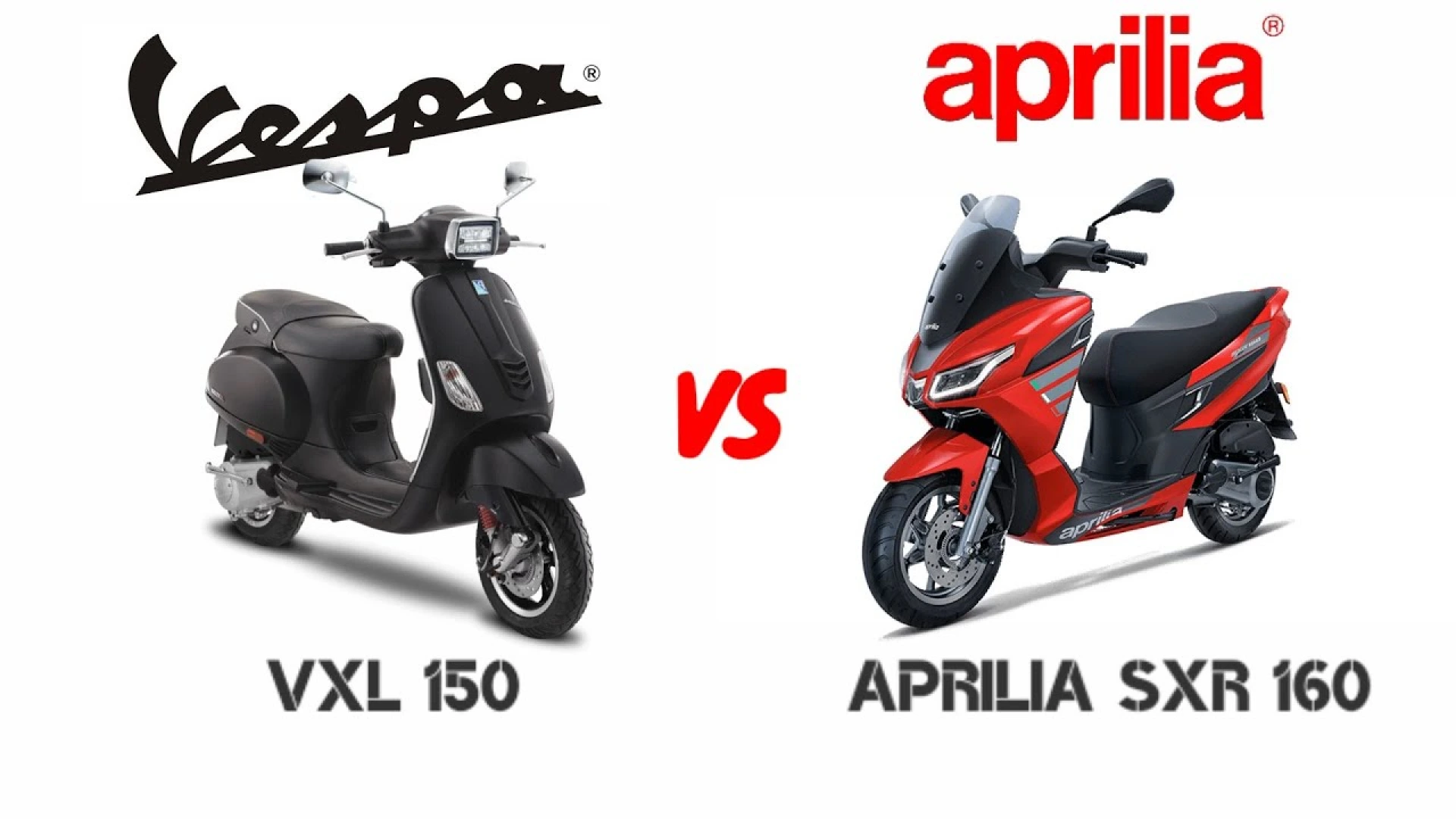 Aprilia SXR 160 vs Vespa SXL 160