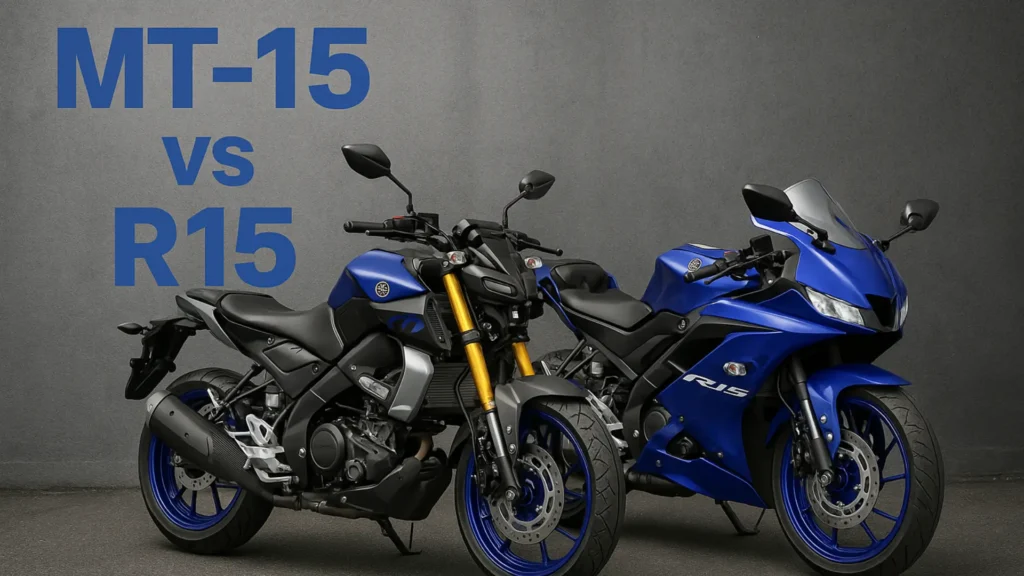 Yamaha MT 15 and R 15
